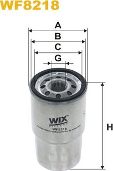 WIX Filters WF8218 - Топливный фильтр autosila-amz.com