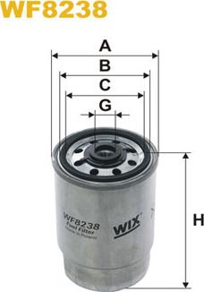 WIX Filters WF8238 - Топливный фильтр autosila-amz.com