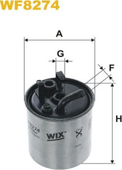 WIX Filters WF8274 - Топливный фильтр autosila-amz.com