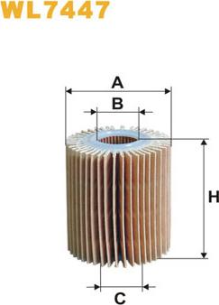 WIX Filters WL7447 - Масляный фильтр autosila-amz.com