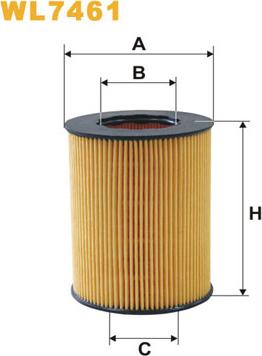 WIX Filters WL7461 - Масляный фильтр autosila-amz.com