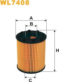 WIX Filters WL7408 - Масляный фильтр autosila-amz.com