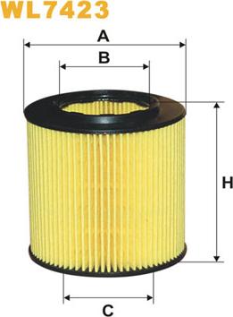 WIX Filters WL7423 - Масляный фильтр autosila-amz.com