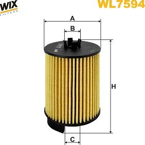 WIX Filters WL7594 - Масляный фильтр autosila-amz.com