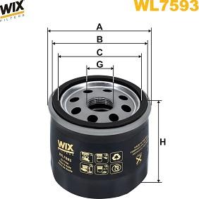 WIX Filters WL7593 - Масляный фильтр autosila-amz.com