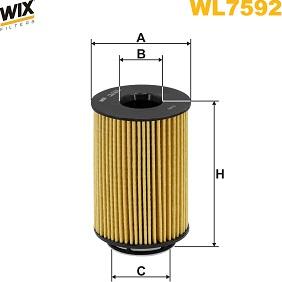 WIX Filters WL7592 - Масляный фильтр autosila-amz.com