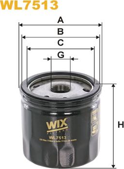 WIX Filters WL7513 - Масляный фильтр autosila-amz.com