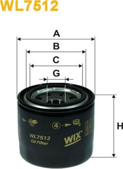 WIX Filters WL7512 - Масляный фильтр autosila-amz.com