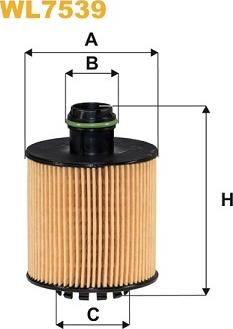 WIX Filters WL7539 - Масляный фильтр autosila-amz.com