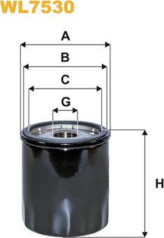 WIX Filters WL7530 - Масляный фильтр autosila-amz.com