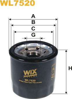 WIX Filters WL7520 - Масляный фильтр autosila-amz.com