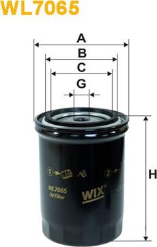WIX Filters WL7065 - Масляный фильтр autosila-amz.com