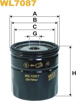 WIX Filters WL7087 - Масляный фильтр autosila-amz.com