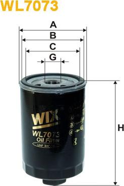 WIX Filters WL7073 - Масляный фильтр autosila-amz.com