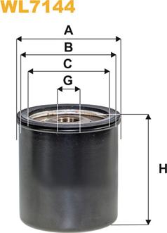 WIX Filters WL7144 - Масляный фильтр autosila-amz.com