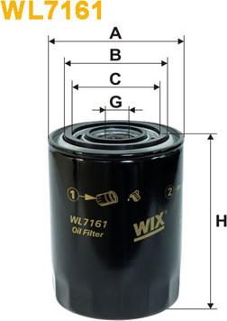WIX Filters WL7161 - Масляный фильтр autosila-amz.com