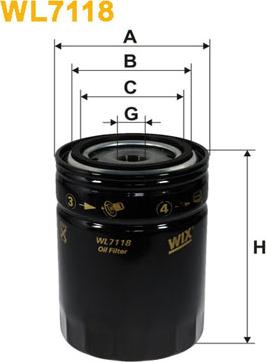 WIX Filters WL7118 - Масляный фильтр autosila-amz.com