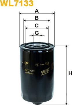 WIX Filters WL7133 - Масляный фильтр autosila-amz.com