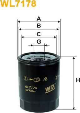 WIX Filters WL7178 - Масляный фильтр autosila-amz.com