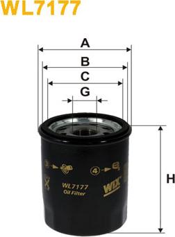 WIX Filters WL7177 - Масляный фильтр autosila-amz.com