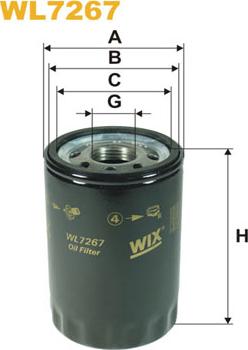 WIX Filters WL7267 - Масляный фильтр autosila-amz.com