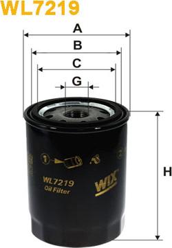 WIX Filters WL7219 - Масляный фильтр autosila-amz.com