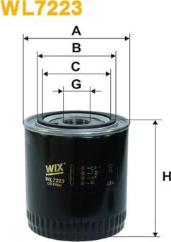 WIX Filters WL7223 - Масляный фильтр autosila-amz.com