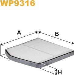 WIX Filters WP9316 - Фильтр воздуха в салоне autosila-amz.com