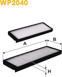 WIX Filters WP2040 - Фильтр воздуха в салоне autosila-amz.com