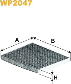 WIX Filters WP2047 - Фильтр воздуха в салоне autosila-amz.com
