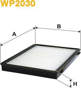 WIX Filters WP2030 - Фильтр воздуха в салоне autosila-amz.com