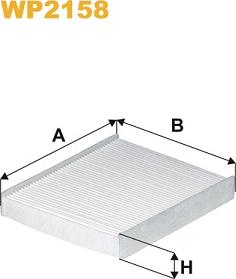 WIX Filters WP2158 - Фильтр воздуха в салоне autosila-amz.com