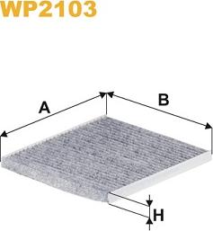 WIX Filters WP2103 - Фильтр воздуха в салоне autosila-amz.com