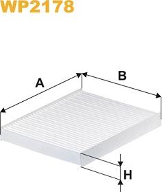 WIX Filters WP2178 - Фильтр воздуха в салоне autosila-amz.com