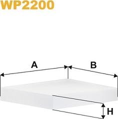 WIX Filters WP2200 - Фильтр воздуха в салоне autosila-amz.com