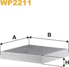 WIX Filters WP2211 - Фильтр воздуха в салоне autosila-amz.com