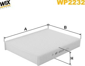 WIX Filters WP2232 - Фильтр воздуха в салоне autosila-amz.com