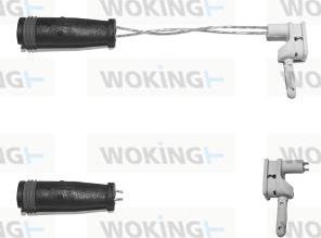 Woking 001039 - Сигнализатор, износ тормозных колодок autosila-amz.com