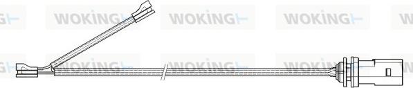 Woking 001173 - Сигнализатор, износ тормозных колодок autosila-amz.com