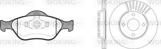 Woking 86663.00 - Дисковый тормозной механизм, комплект autosila-amz.com