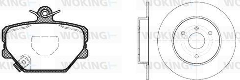 Woking 86053.00 - Дисковый тормозной механизм, комплект autosila-amz.com