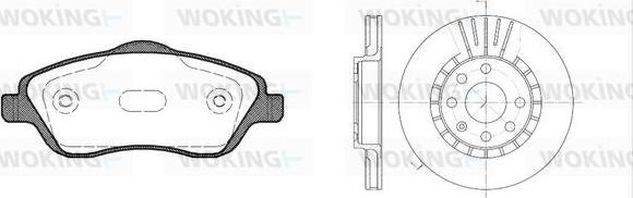 Woking 86743.04 - Дисковый тормозной механизм, комплект autosila-amz.com