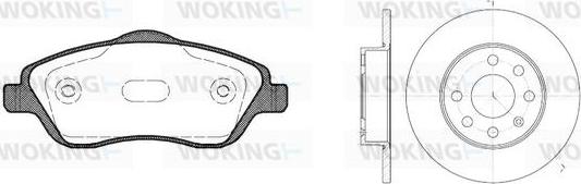 Woking 86743.05 - Дисковый тормозной механизм, комплект autosila-amz.com