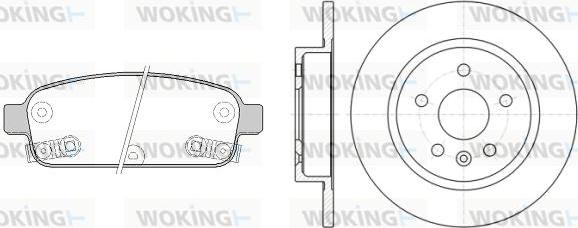 Woking 815323.00 - Дисковый тормозной механизм, комплект autosila-amz.com