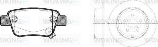 Woking 811473.00 - Дисковый тормозной механизм, комплект autosila-amz.com