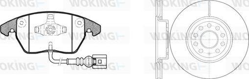 Woking 811303.02 - Дисковый тормозной механизм, комплект autosila-amz.com