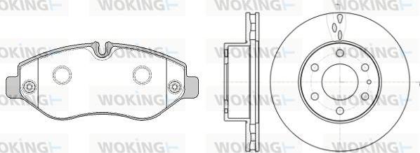 Woking 813453.02 - Дисковый тормозной механизм, комплект autosila-amz.com