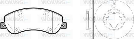 Woking 813503.00 - Дисковый тормозной механизм, комплект autosila-amz.com