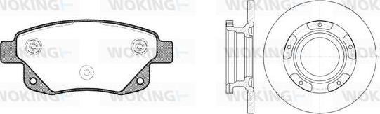 Woking 813523.00 - Дисковый тормозной механизм, комплект autosila-amz.com