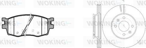 Woking 813083.00 - Дисковый тормозной механизм, комплект autosila-amz.com